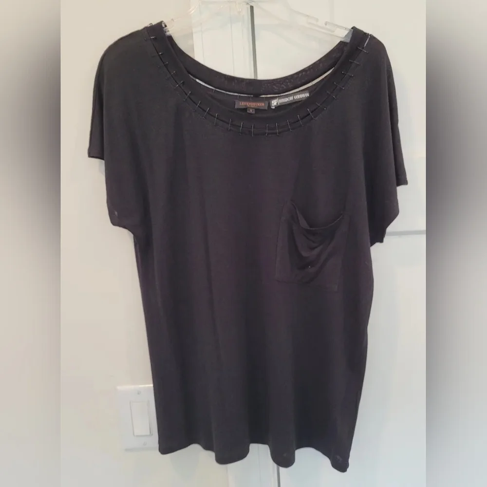 Bergdorf Goodman Loungewear Set Black W/ Safety Pin Detail Size S Grunge…